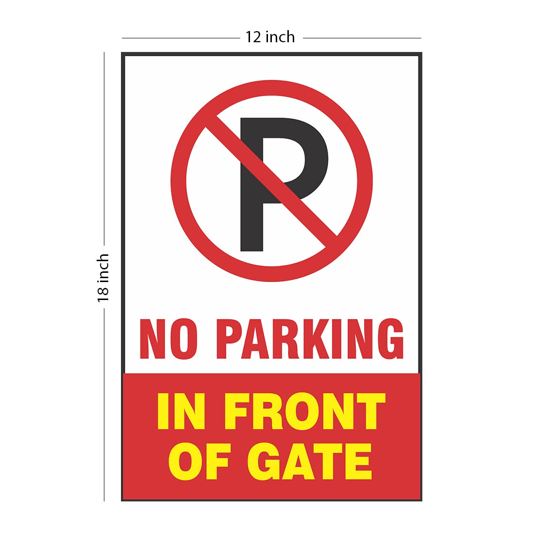 No Parking Laminated Board Printing